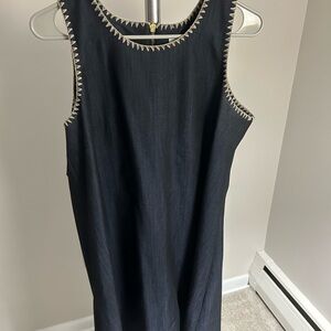 Sleeveless dress with white stitching Calvin Klein size 12